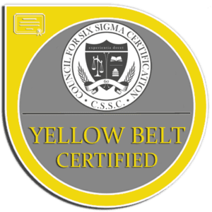 Yellow Belt Six Sigma emblem