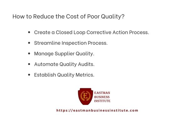 How to Reduce the Cost of Poor Quality