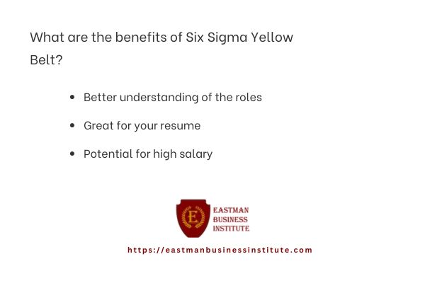 What are the benefits of Six Sigma Yellow Belt