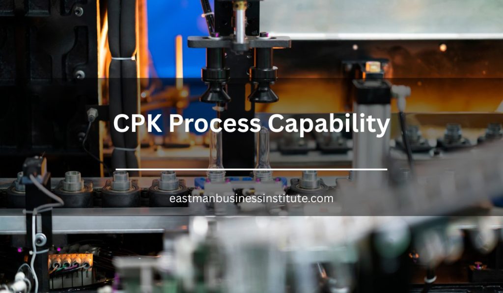 Automated production line illustrating CPK process capability measurement for assessing process performance and specification compliance.