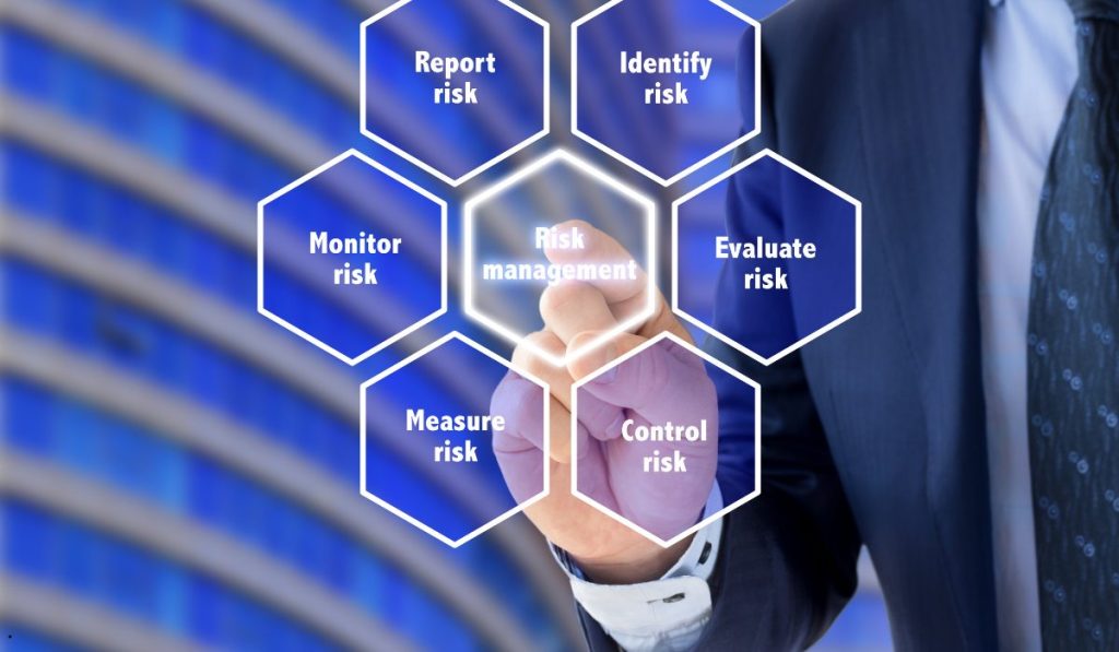 Business professional demonstrating DMAIC vs PDCA concepts for identifying, evaluating, and controlling process improvement risks.