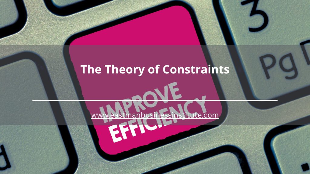 The Theory of Constraints concept illustrating continuous improvement and efficiency gains by addressing critical process bottlenecks and performance constraints.