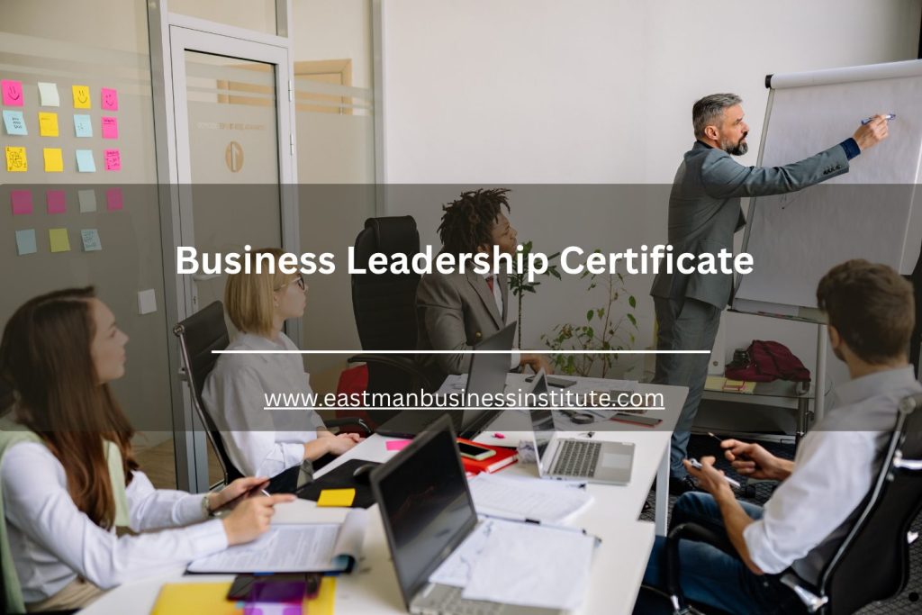 Business leadership certification training session with professionals participating in a corporate strategy workshop.