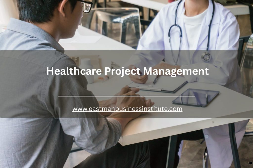 Doctor consulting with a patient in a clinical office representing Healthcare Project Management for improved healthcare delivery and patient management systems.
