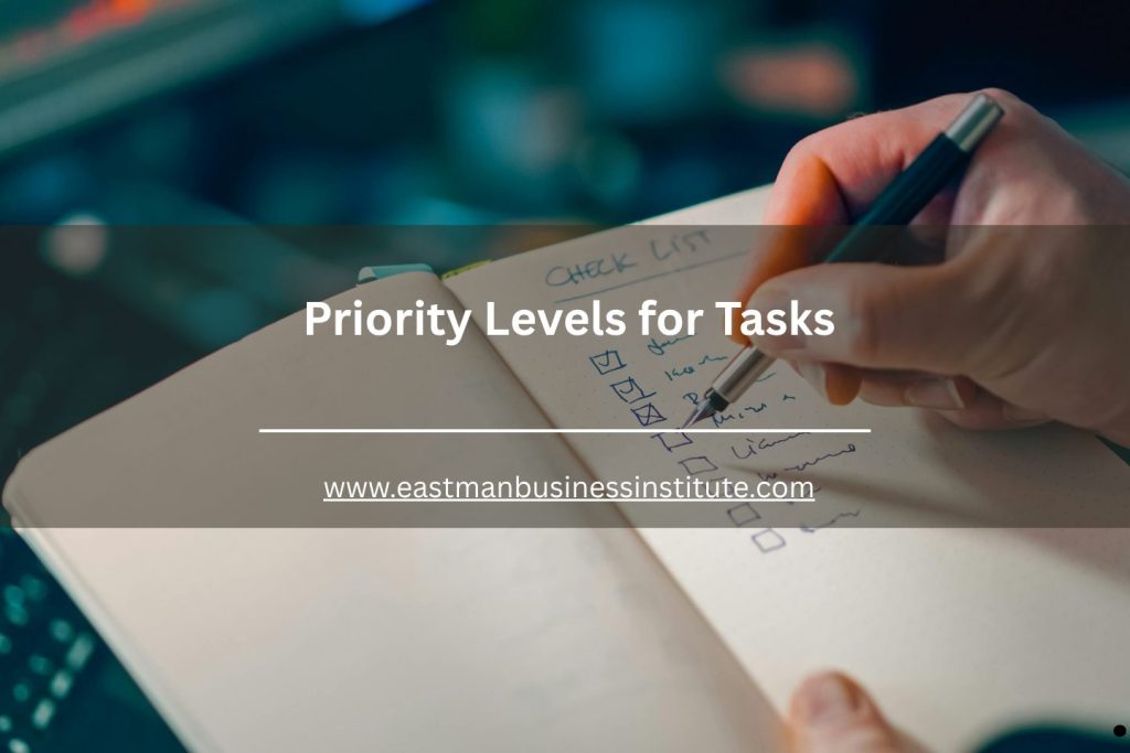 ALT text for Priority Levels for Tasks showing a handwritten checklist used to organize and rank task priorities for improved productivity and workflow management.