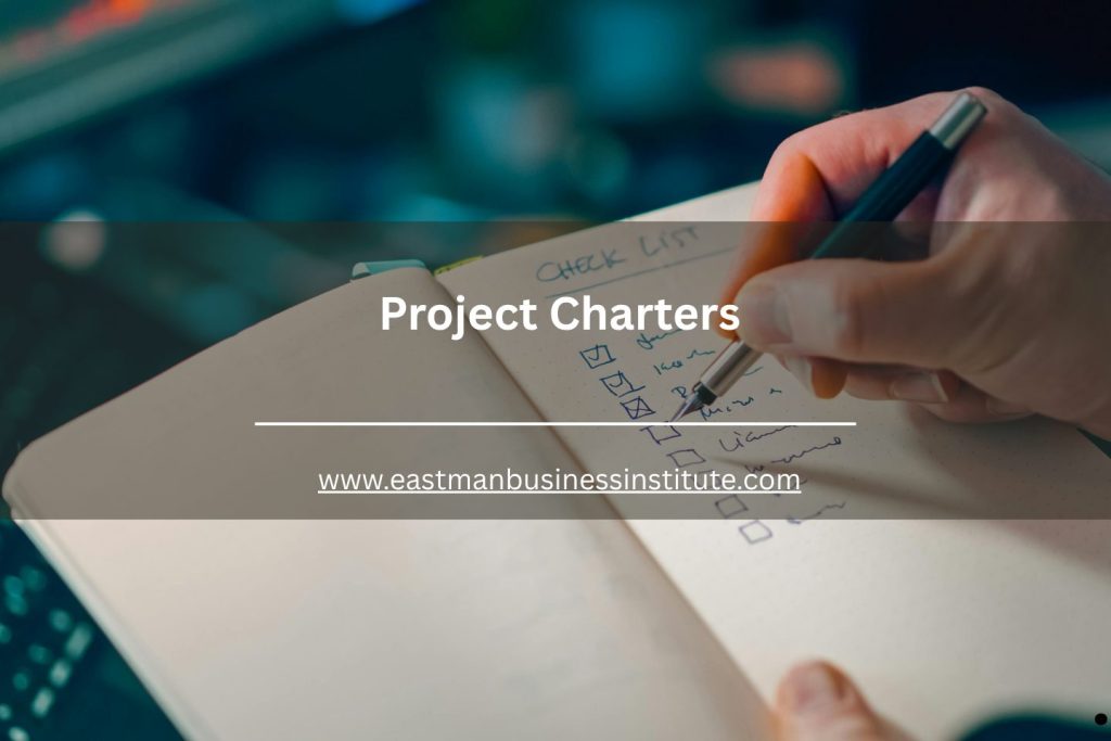 Close-up of a project checklist and planning notes representing project charter development and management.
